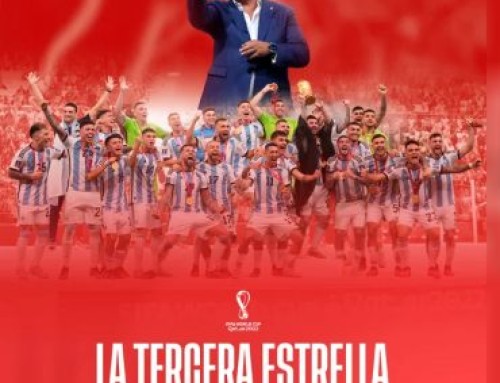 Insólito: Barracas Central puso a Tapia por encima de los jugadores en su recuerdo del Mundial