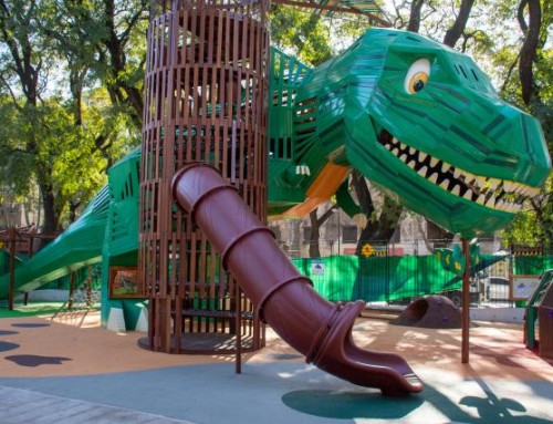 El Parque Ameghino estrenó un patio de juegos temático e inclusivo